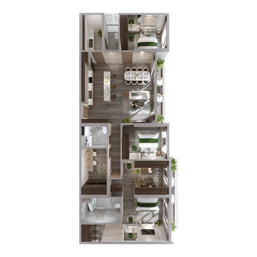 căn hộ Ocean City - căn hộ 3PN, duplex và penthouse cho gia đình đa thế hệ